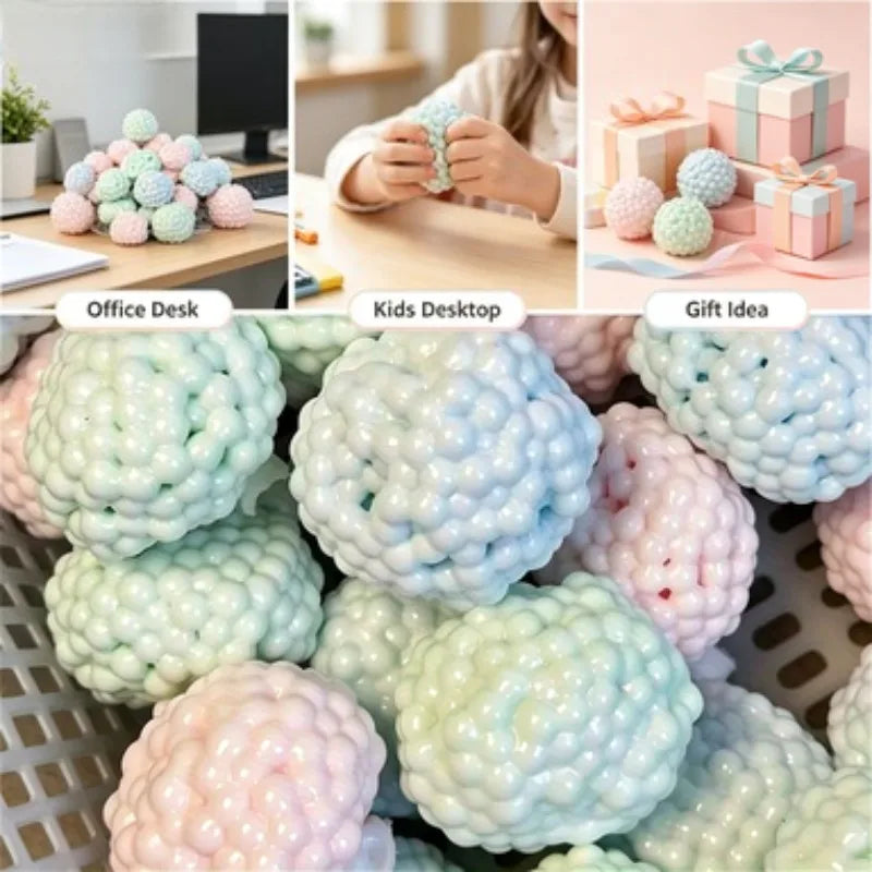 ASMR Bead Squishy Ball Fidget Toy