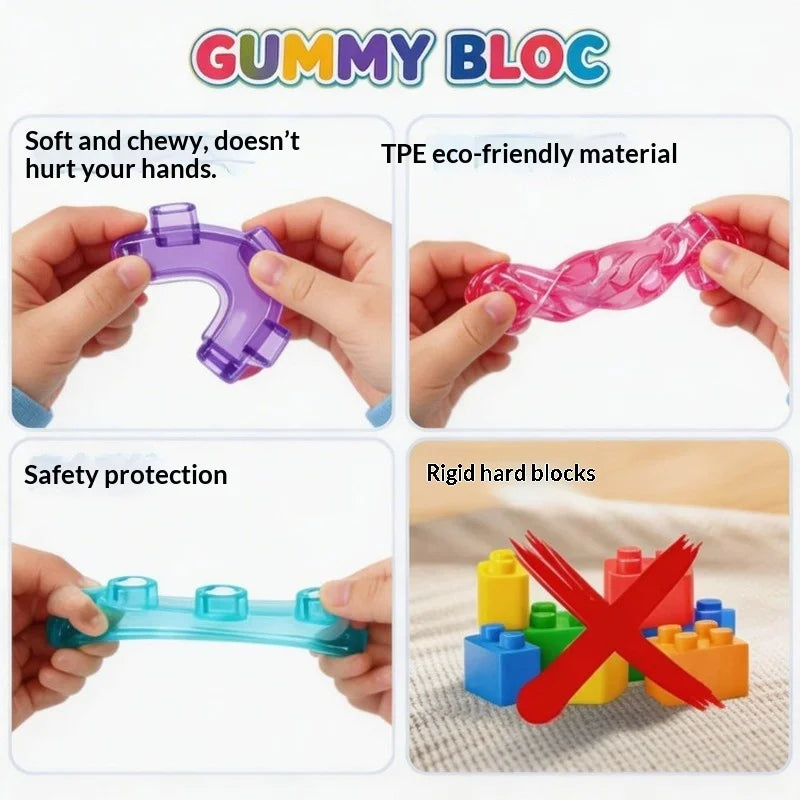 Magic Gummy Bloc Sensory Soft Building Blocks