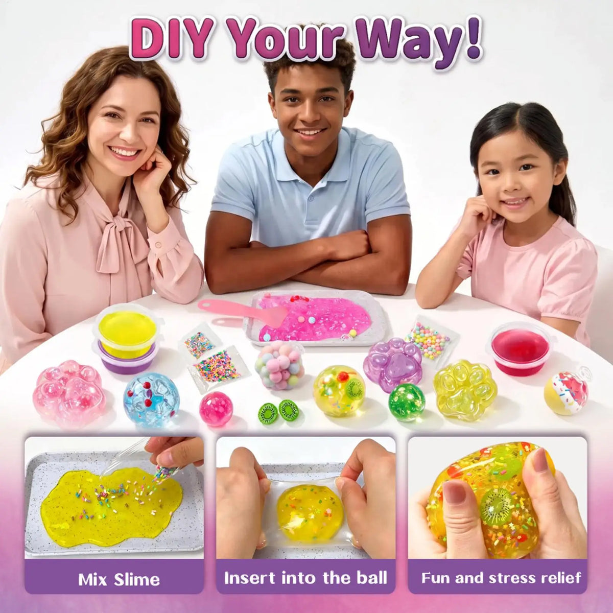 DIY Squishy Toy Kits Cute Cat Paw