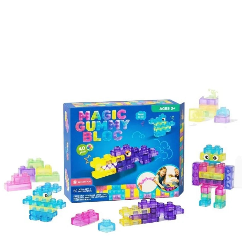 Magic Gummy Bloc Sensory Soft Building Blocks