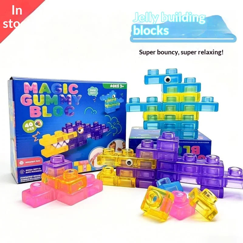 Magic Gummy Bloc Sensory Soft Building Blocks