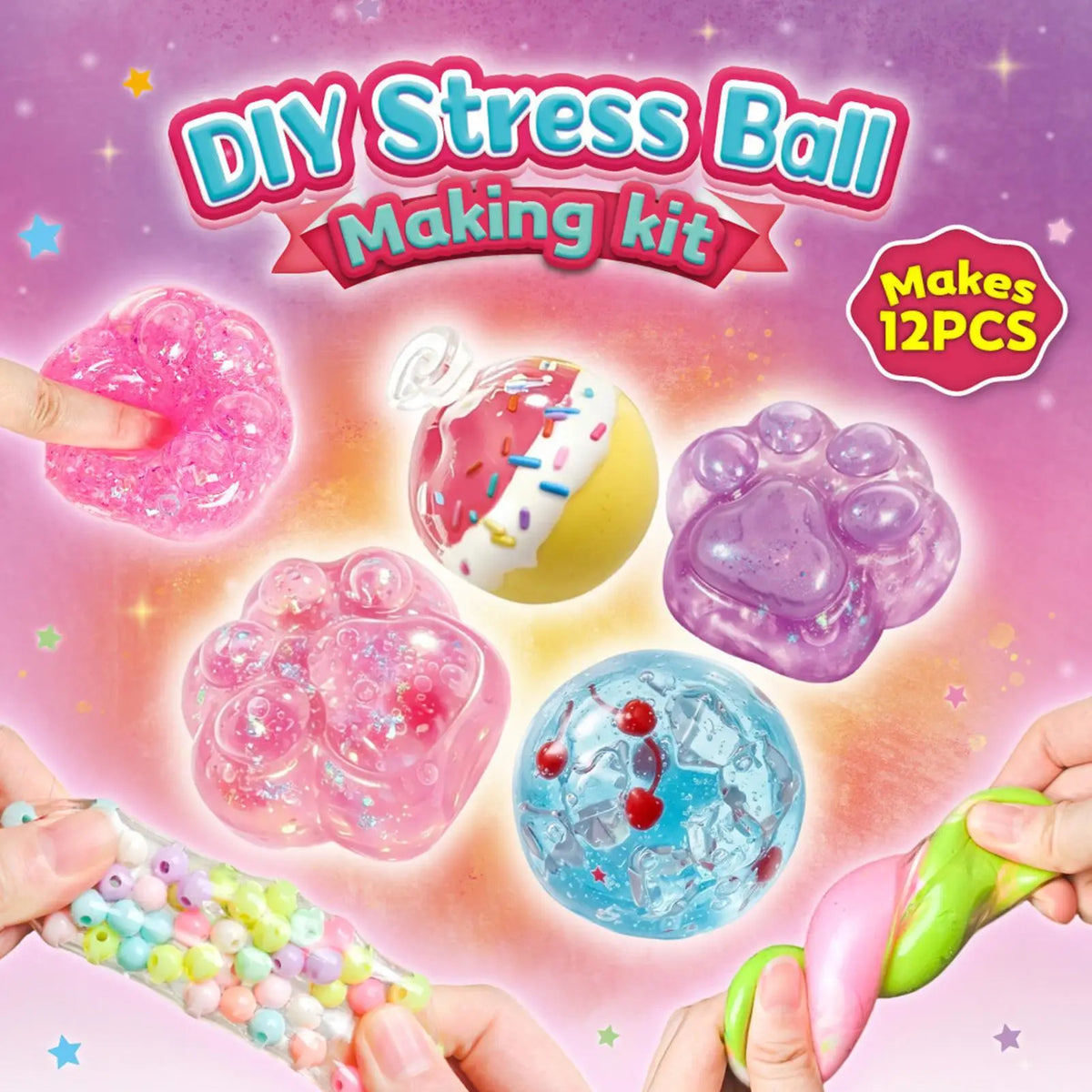 DIY Squishy Toy Kits Cute Cat Paw